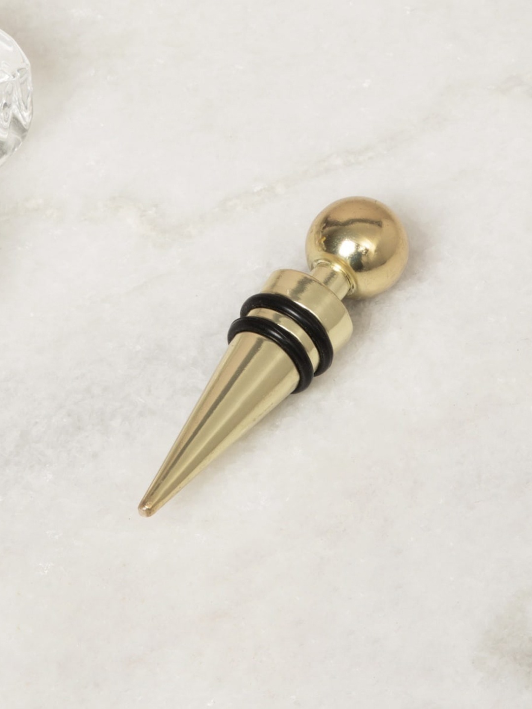

Home Centre Gold-Toned Stainless Steel Wine Stopper and Pourers