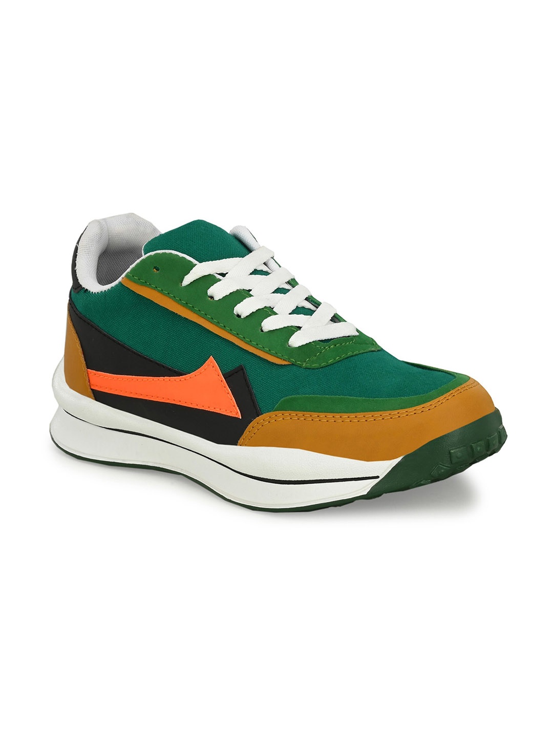 

AfroJack Men Colourblocked Sneakers, Green