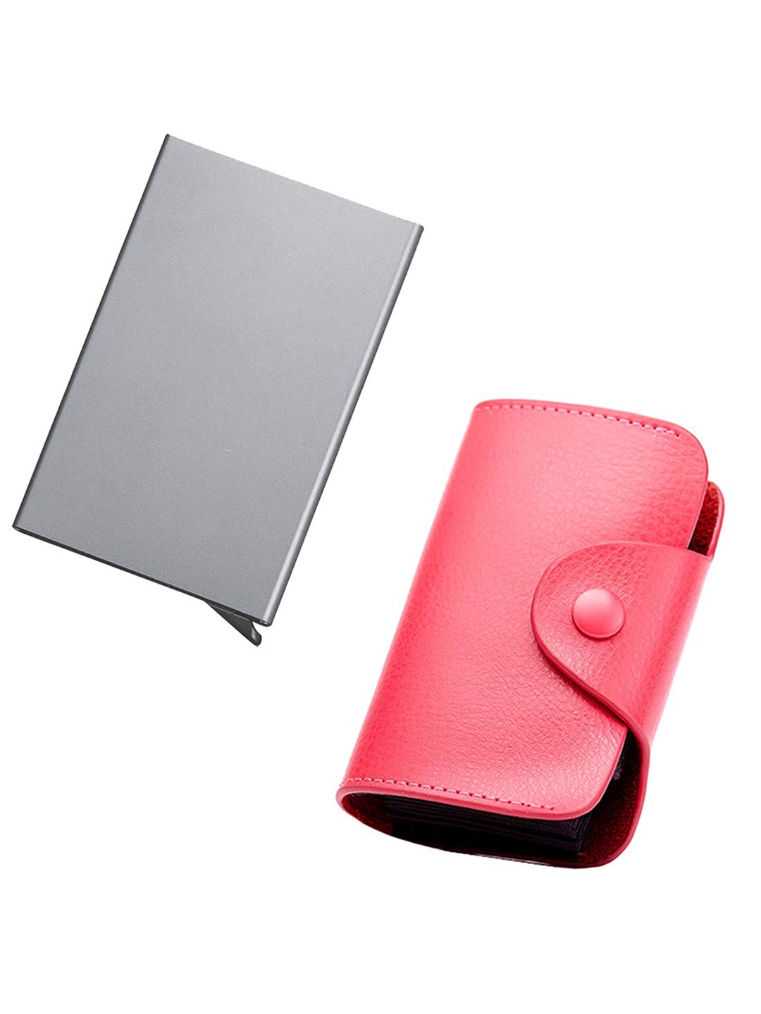 

StealODeal Unisex Leather Card Holder, Pink