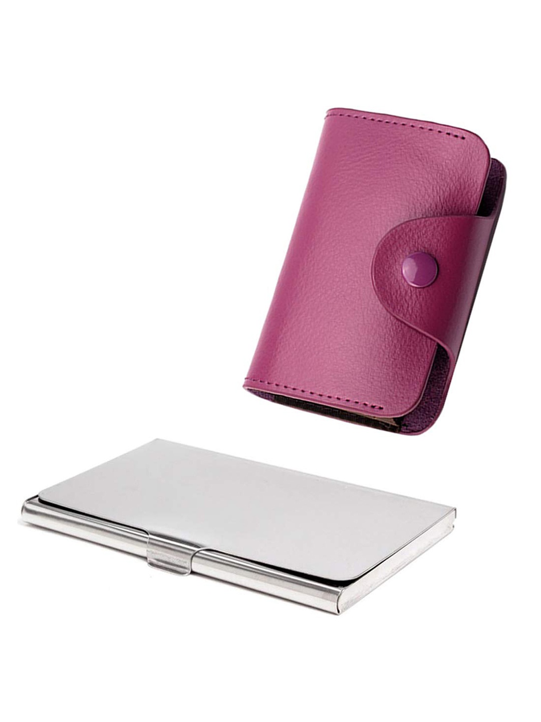 

StealODeal Unisex Leather Two Fold Wallet, Purple