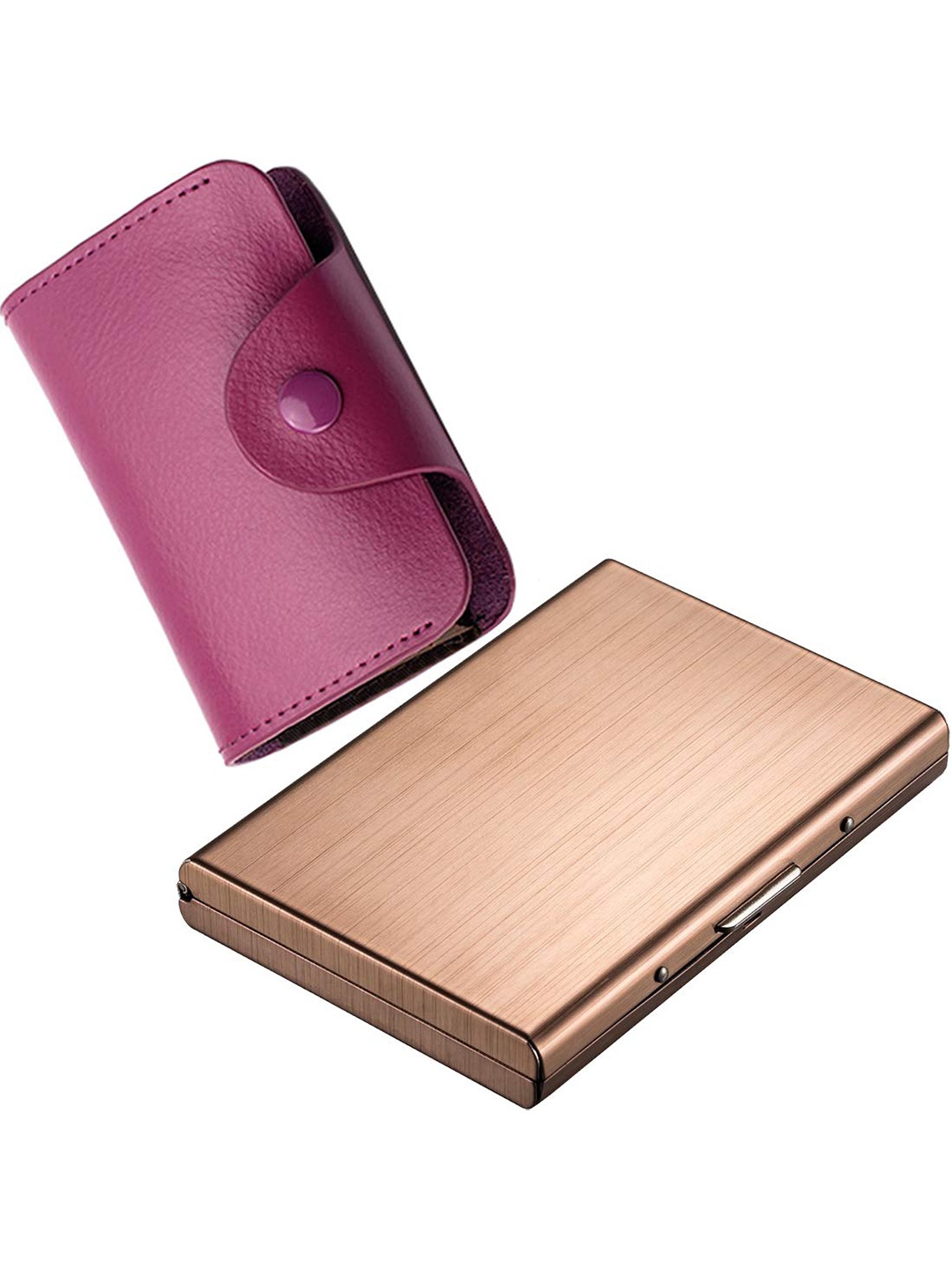 

StealODeal Unisex Leather Card Holder, Purple