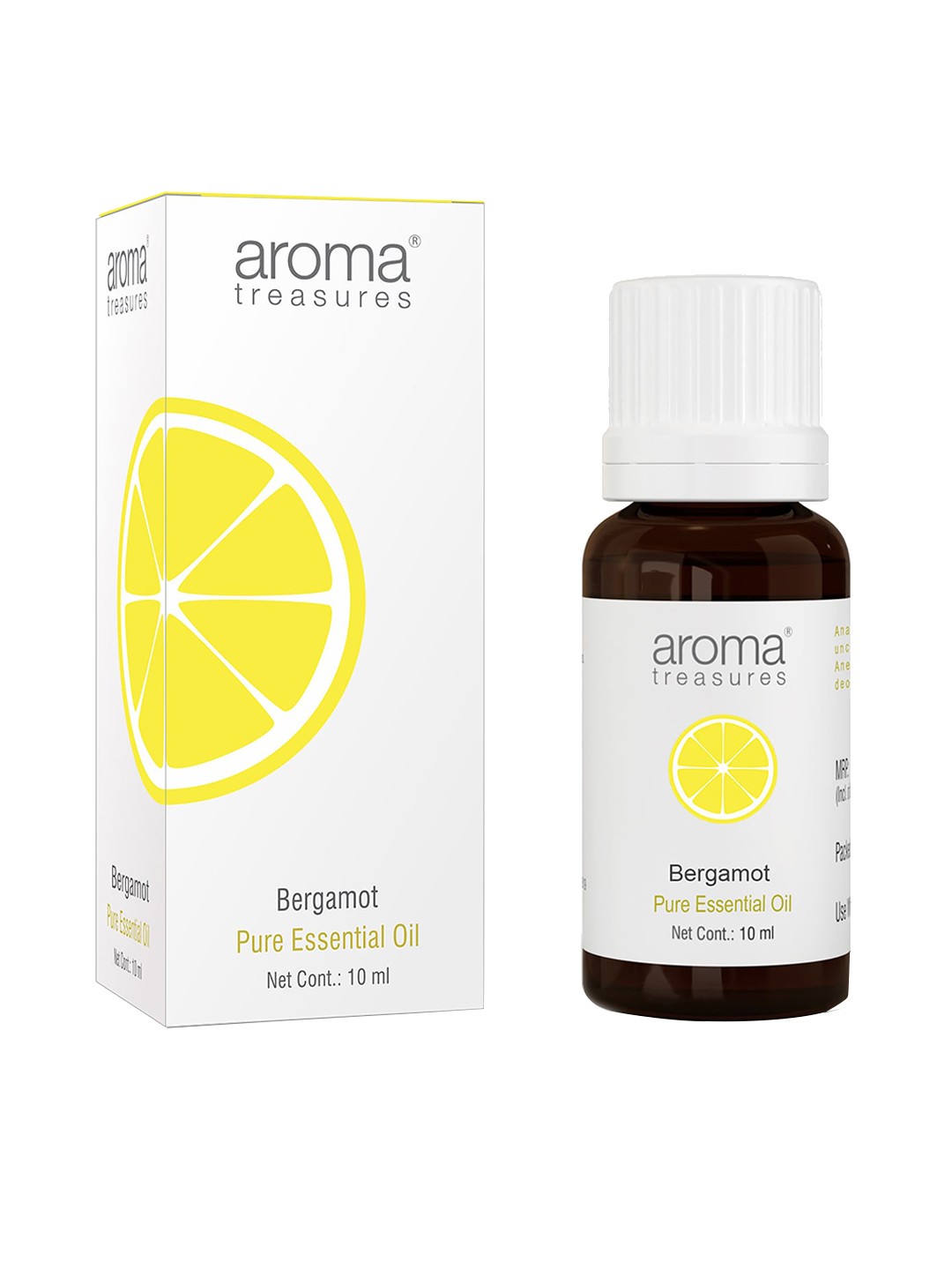 

Aroma Treasures Bergamot Pure Essential Oil - 10ml, White
