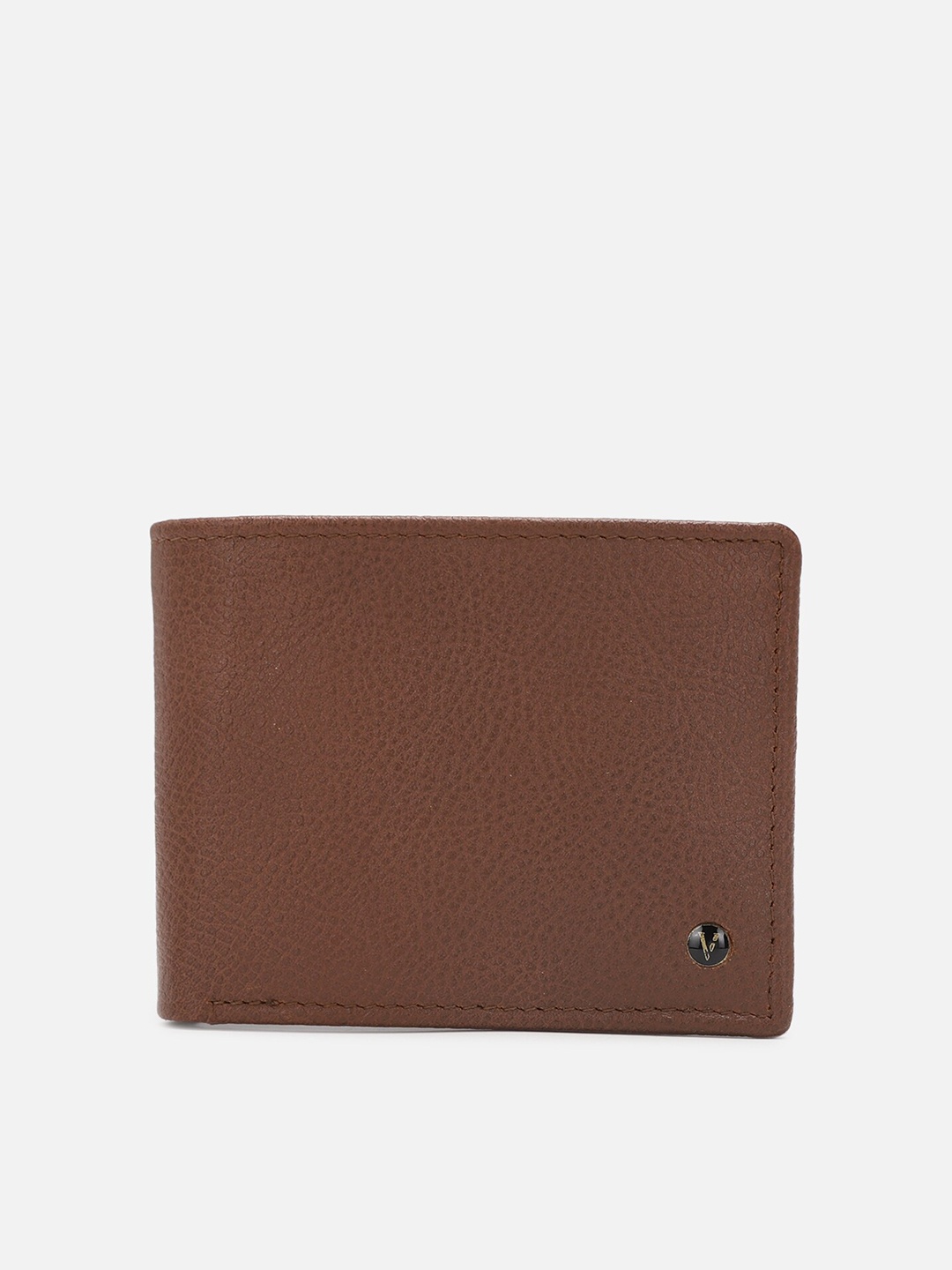 

Van Heusen Men Textured Leather Two Fold Wallet, Brown