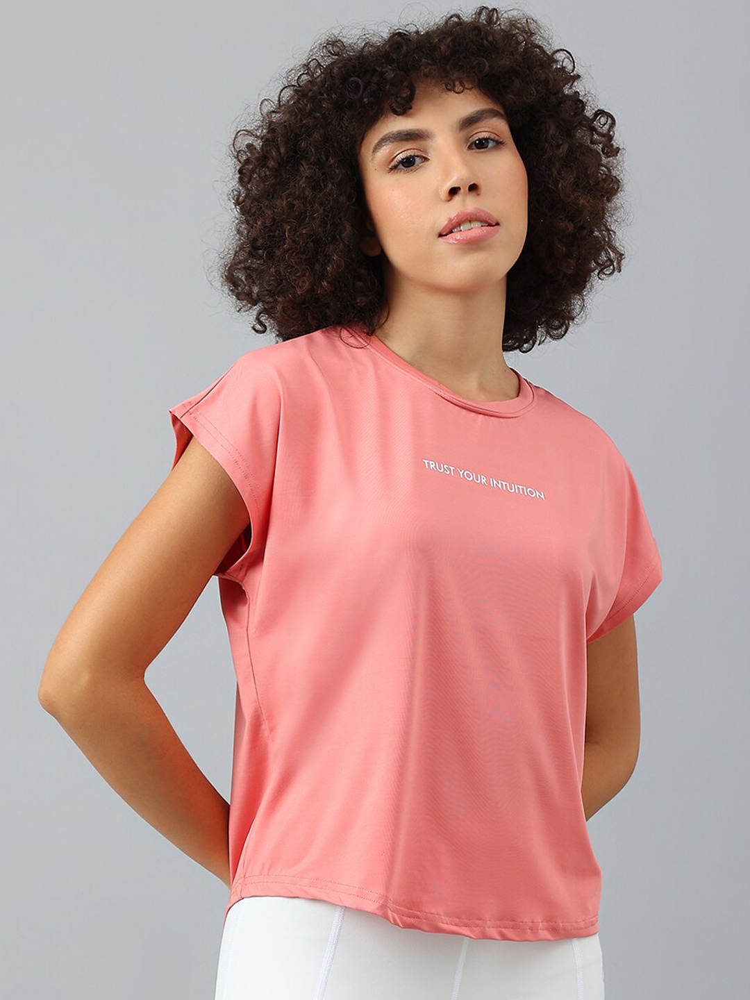 

MKH Women Dri-FIT Sports T-shirt, Pink