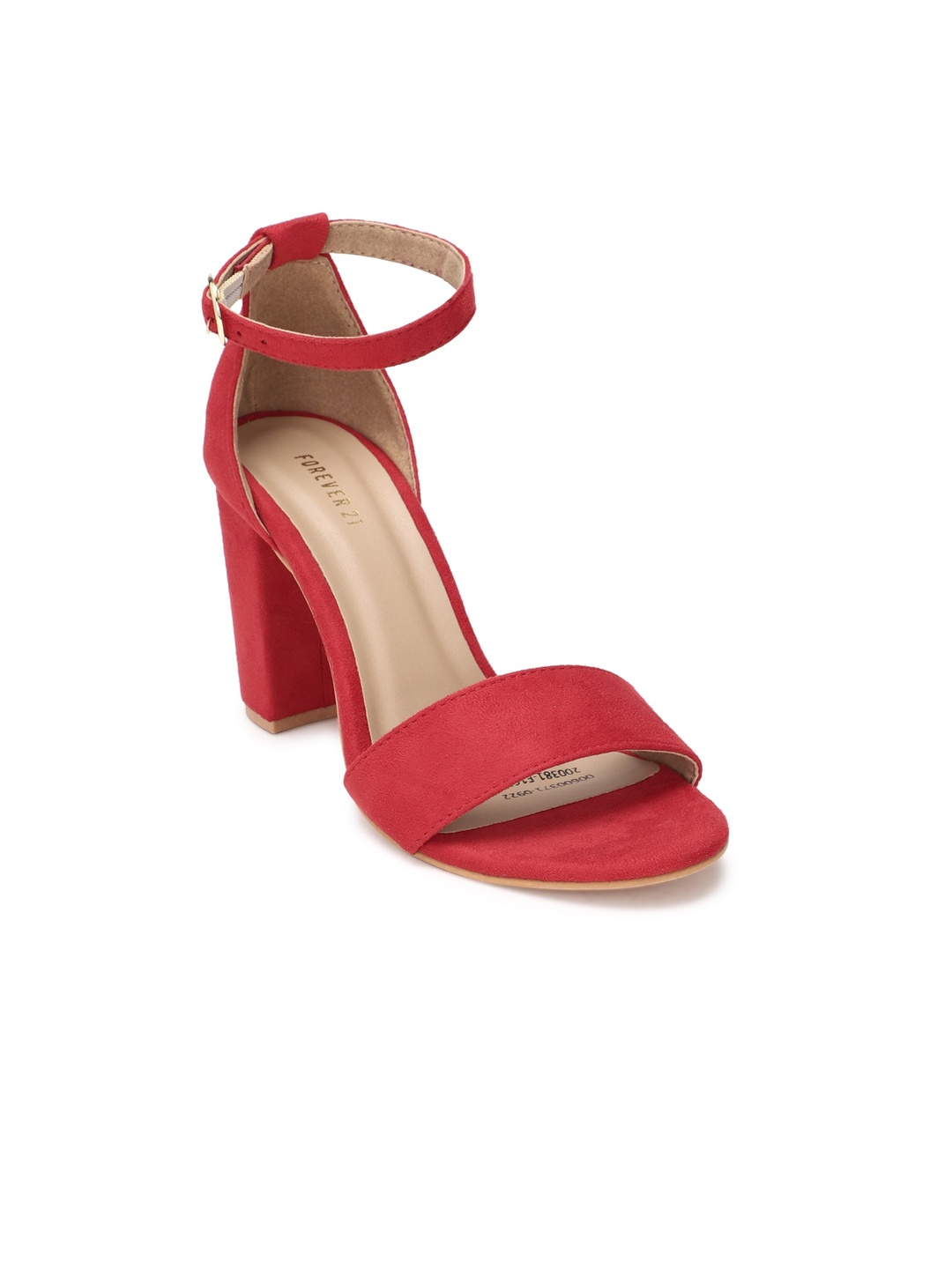 

FOREVER 21 Women Solid Block Heels, Red