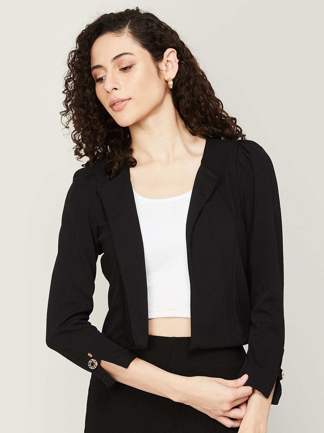 

CODE by Lifestyle Women Open Front Shrug, Black
