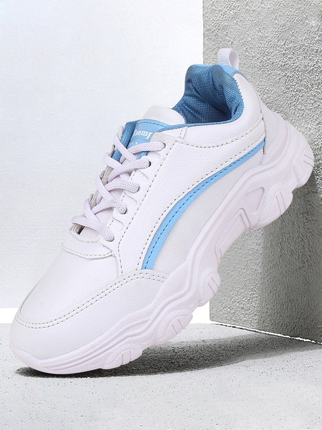 

Champs Women Mesh Running Non-Marking Shoes, White