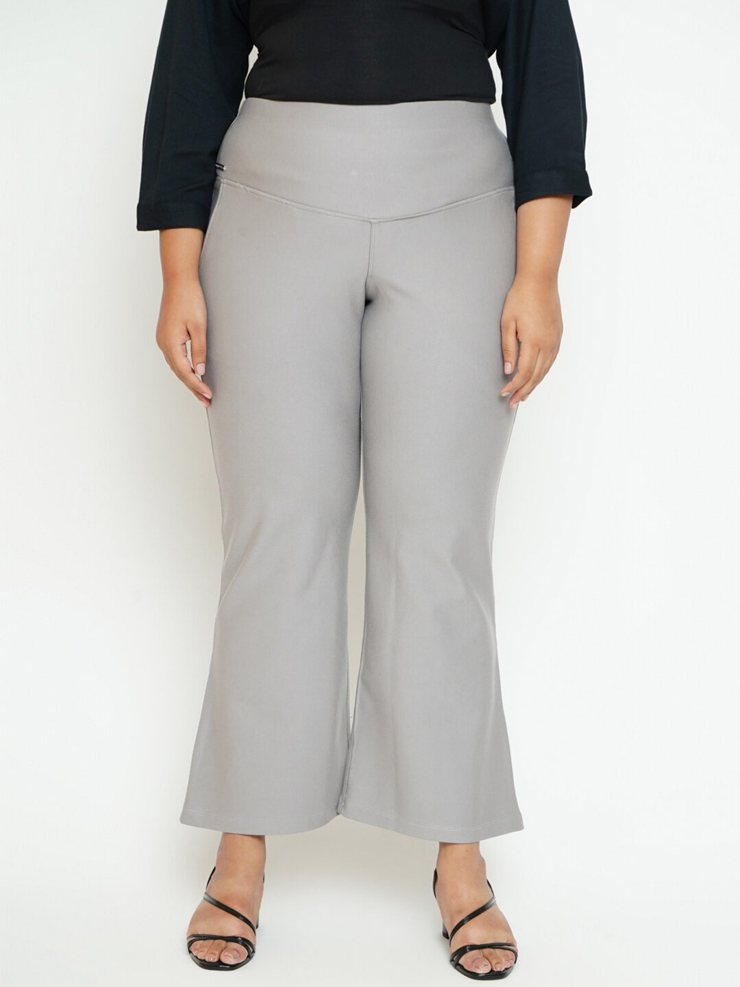 

Amydus Women Plus Size Tummy Tucker Jeggings, Grey