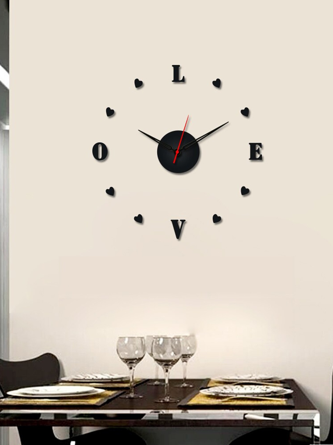 

WALLMANTRA Brown Contemporary Wall Clock