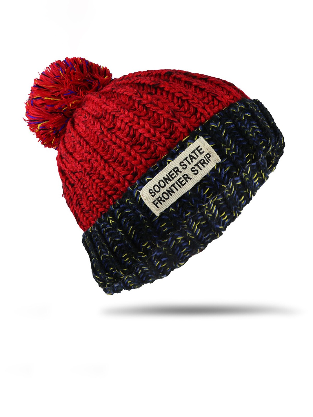 

Bunnywave Self Design Wool Beanie, Maroon