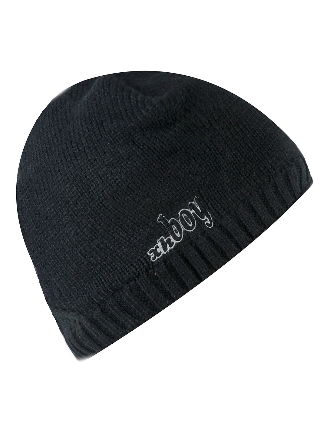 

Bunnywave Self Design Wool Beanie, Black