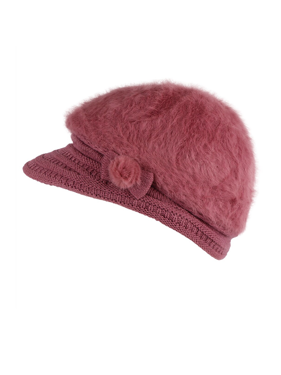 

Bunnywave Woolen Visor Cap, Pink
