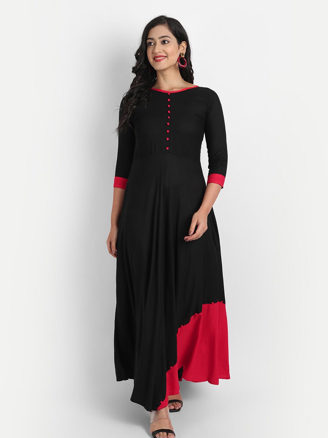 

Globon Impex Women Maxi Dress, Black