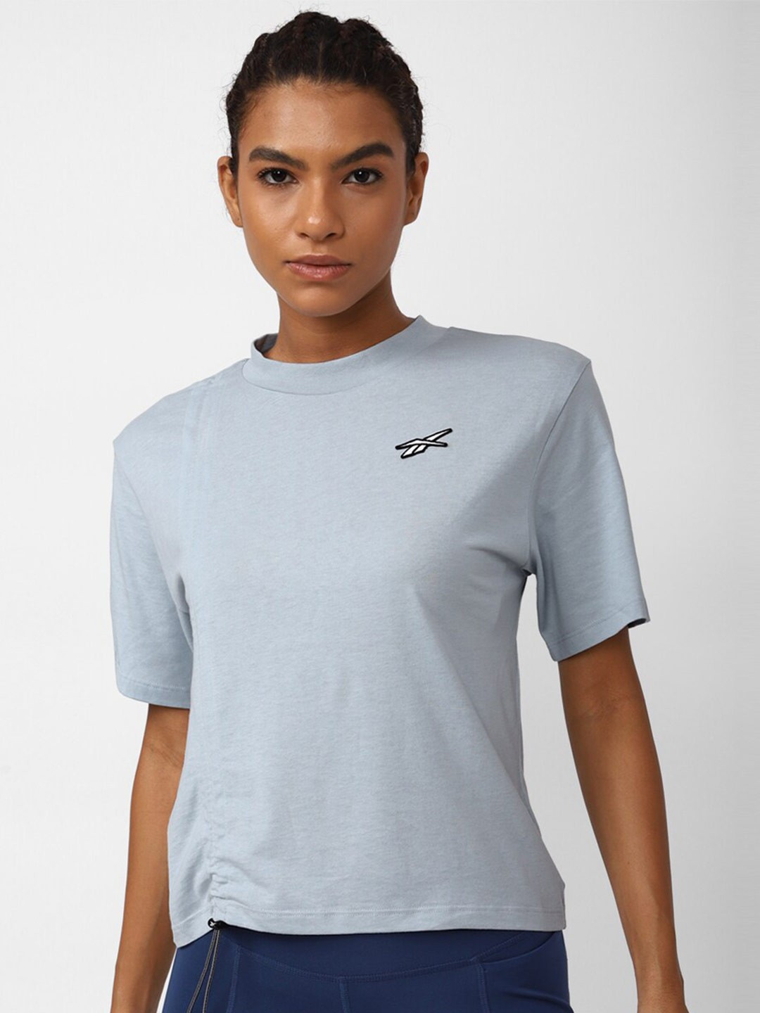 

Reebok Women Round Neck T-shirt, Blue