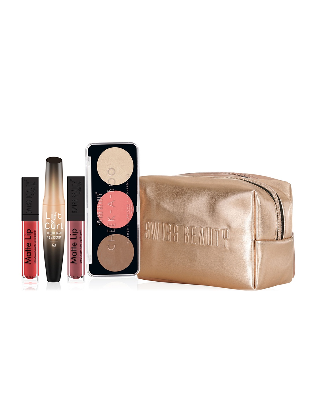

SWISS BEAUTY Love All Makeup Gift Set with Pouch, Multi