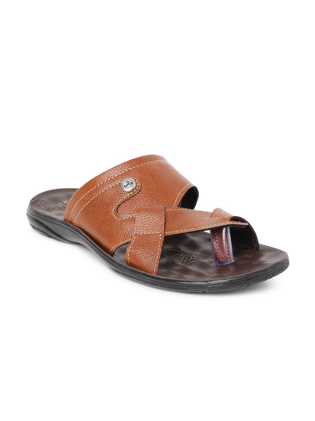 

Paragon Men Solid Comfort Sandals, Brown