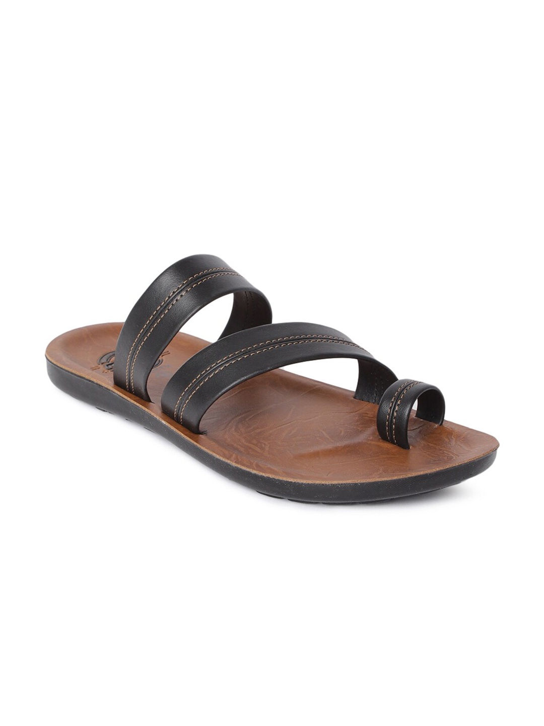 

Paragon Men Solid Comfort Sandals, Black