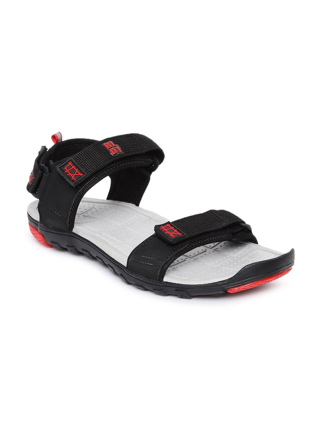 

Paragon Men Solid Sports Sandals, Black