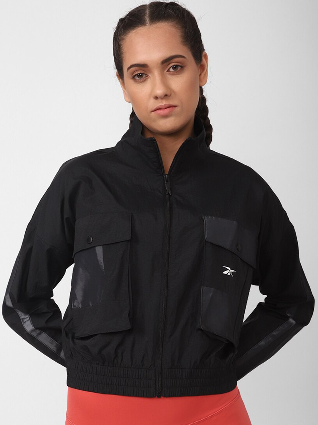 

Reebok Women Cropped Jackets, Black