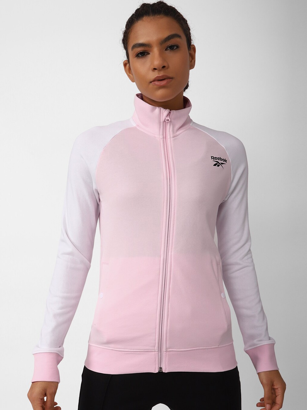 

Reebok Women Cotton Sporty Jackets, Pink