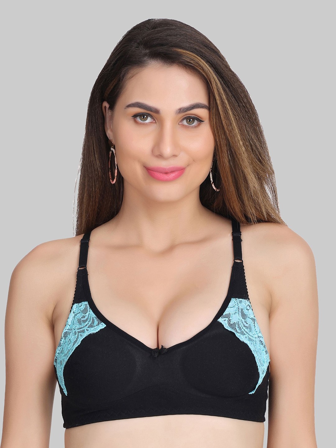 

Innocence Everyday Non Padded Cotton Bra, Black