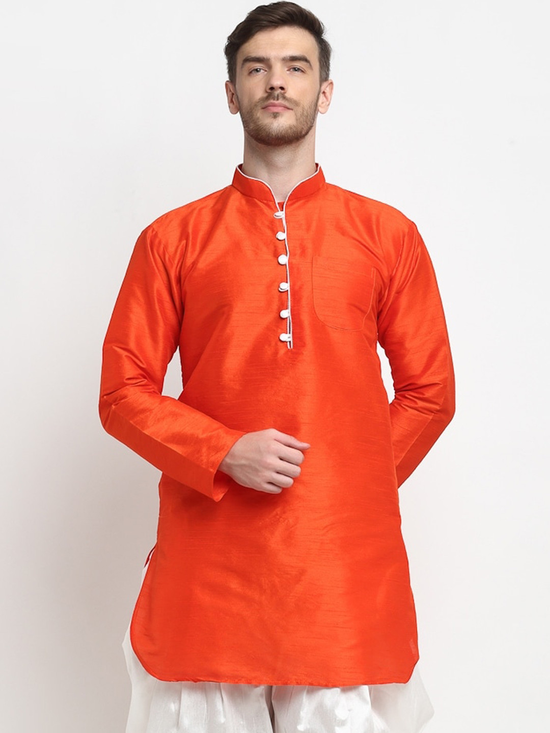 

Benstoke Men Kurta, Orange