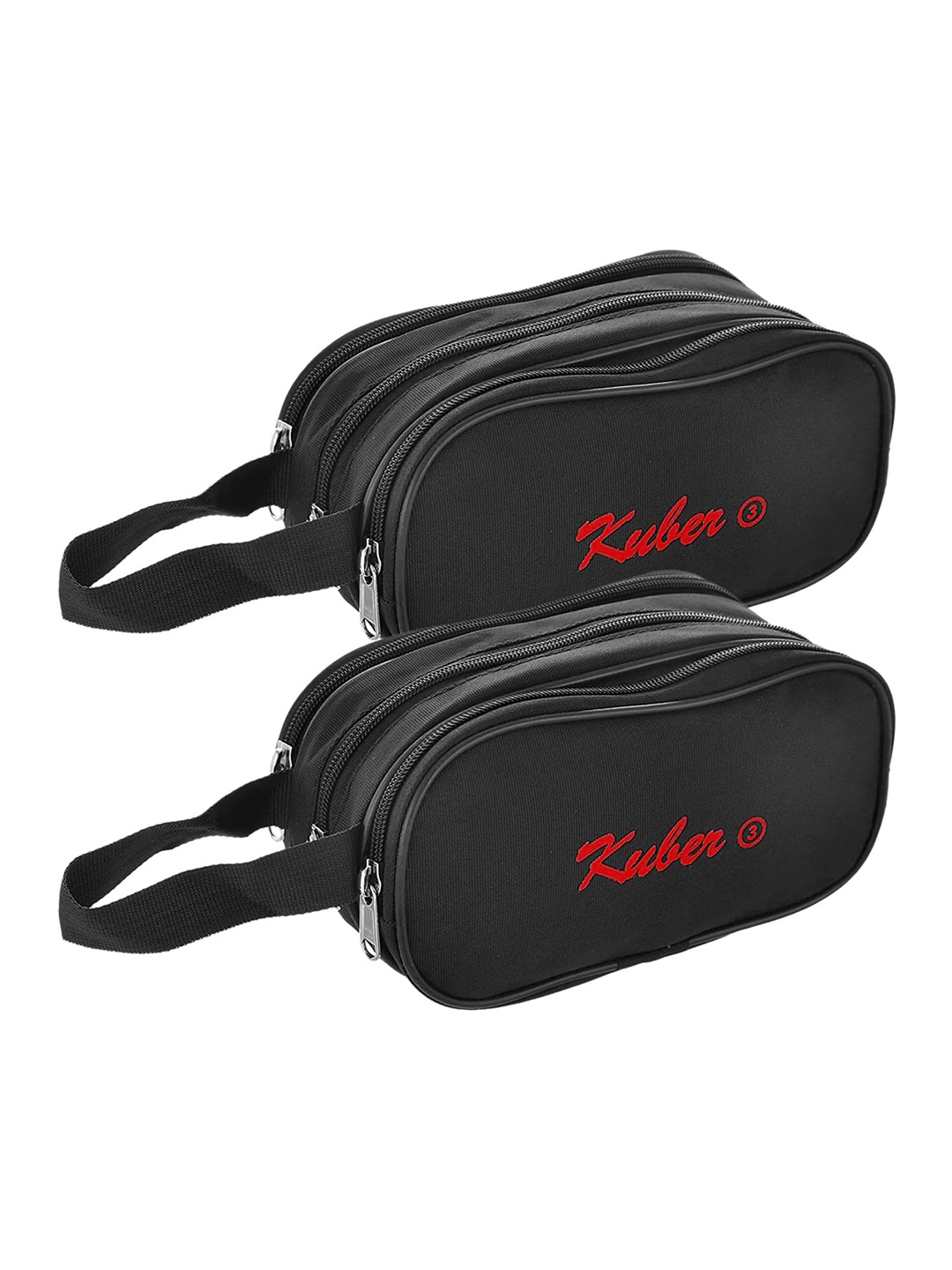 

Kuber Industries Black Set Of 2 Toiletry Organizer
