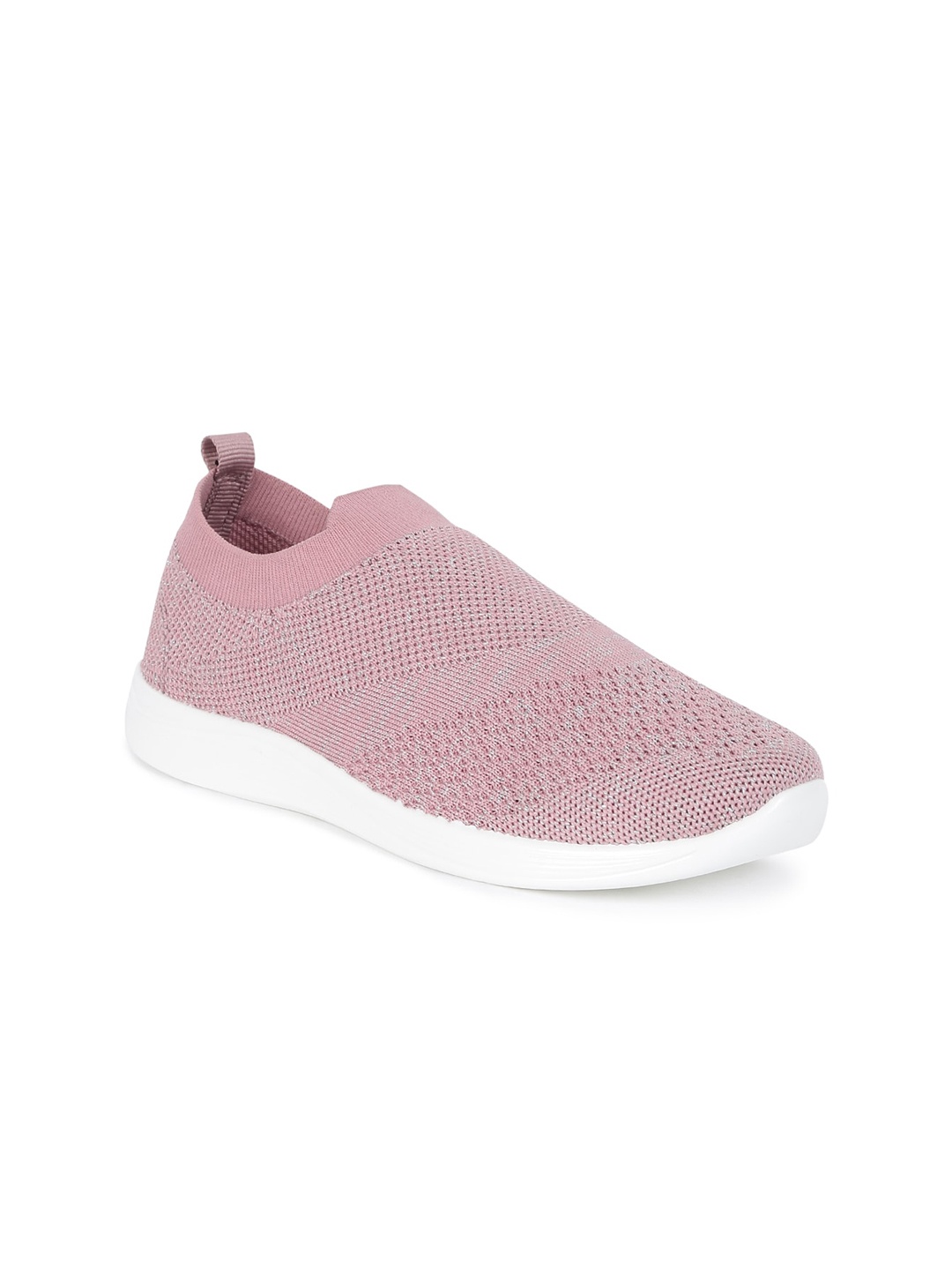 

Paragon Women Woven Design Slip-On Sneakers, Peach