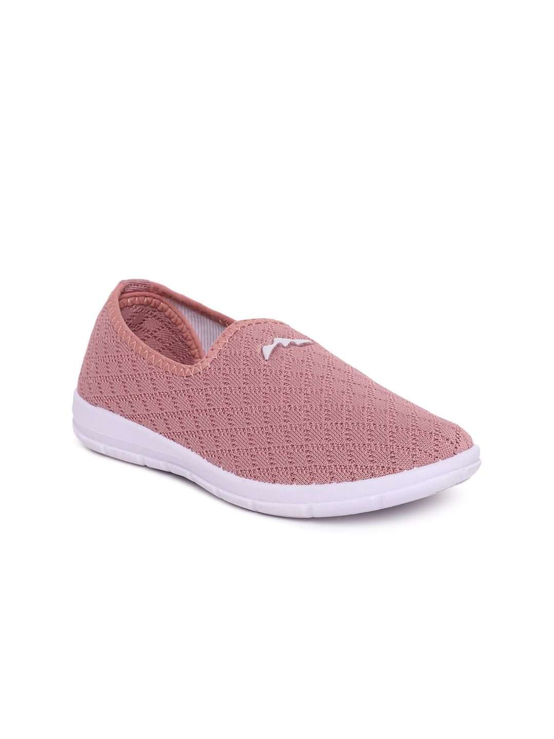 

Paragon Women Woven Design Slip-On Sneakers, Peach