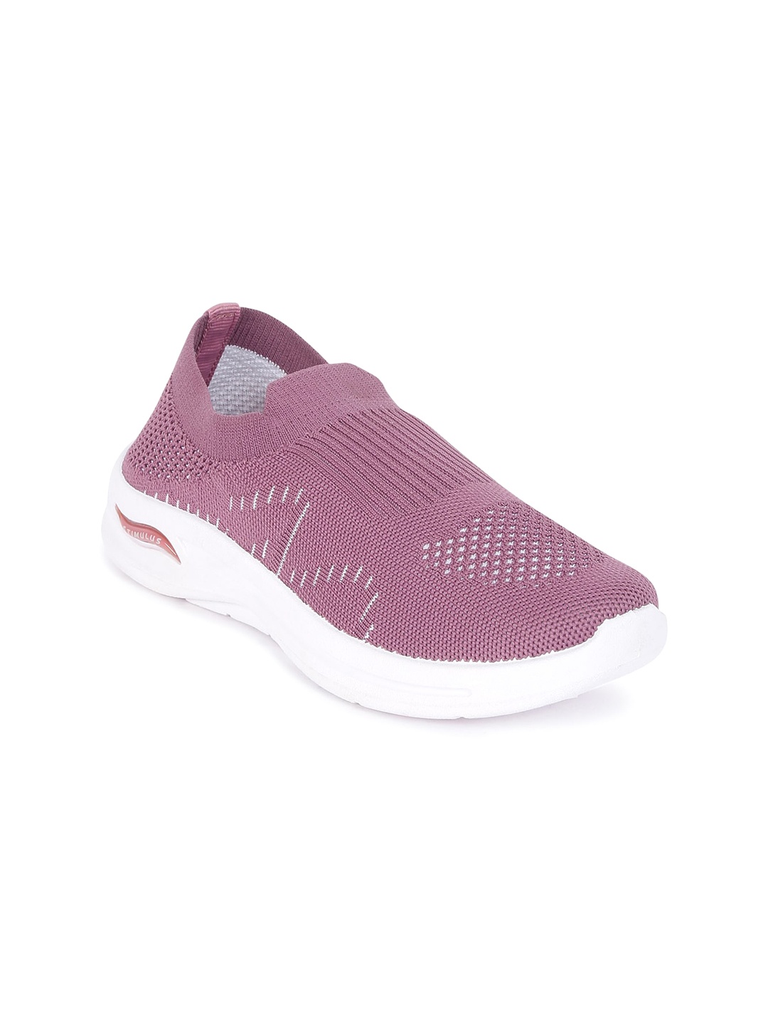 

Paragon Women Woven Design Slip-On Sneakers, Pink