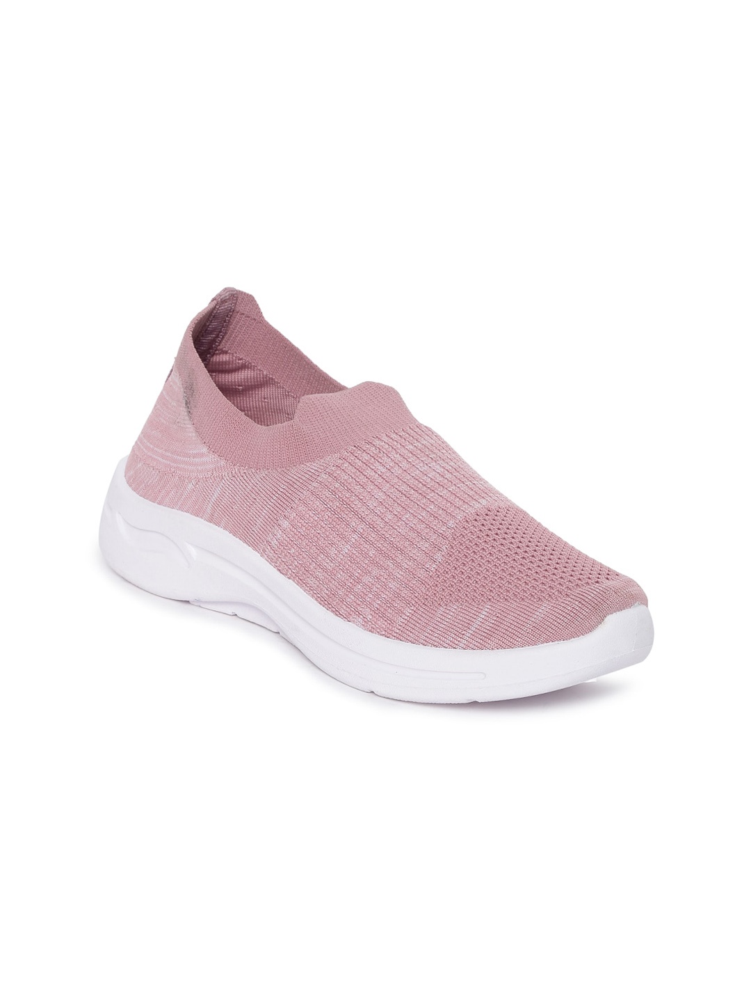 

Paragon Women Woven Design Slip-On Sneakers, Peach
