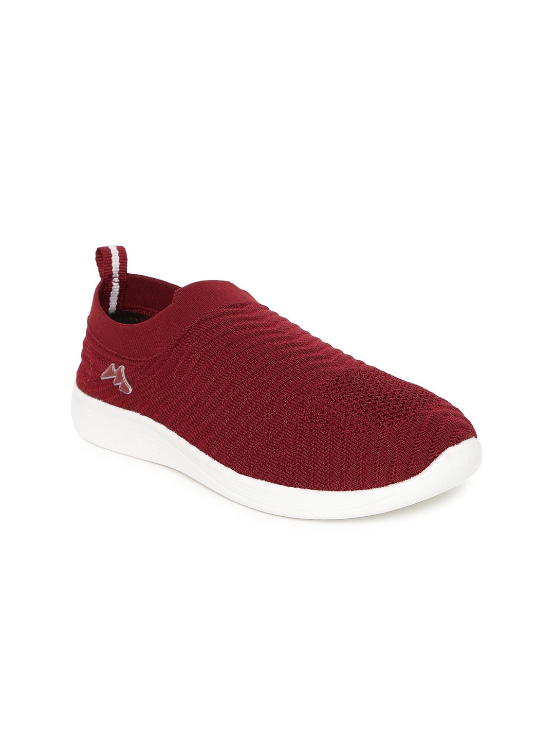 

Paragon Women Woven Design Slip-On Sneakers, Maroon