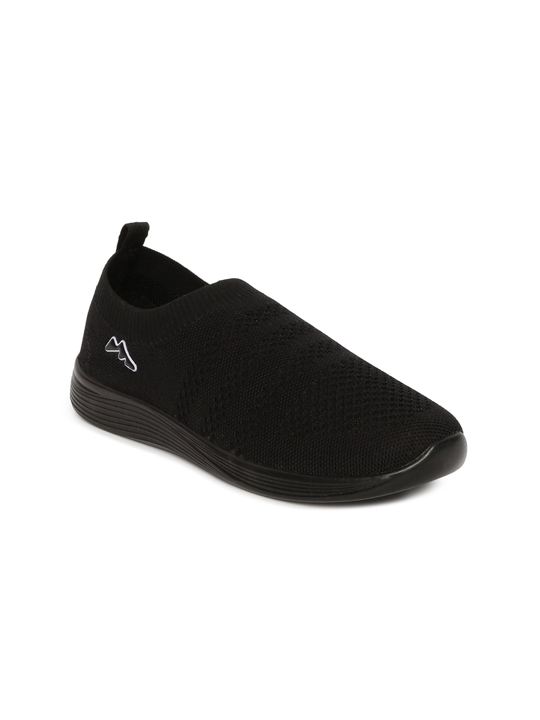

Paragon Women Woven Design Slip-On Sneakers, Black