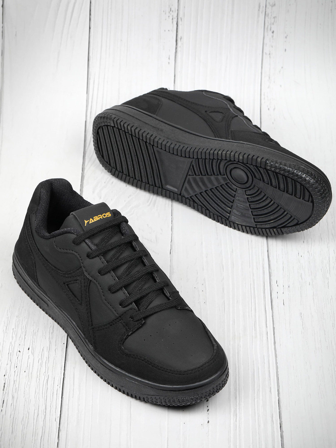 

ABROS Men Techno-1 Smart Causal Sneaker Shoes, Black