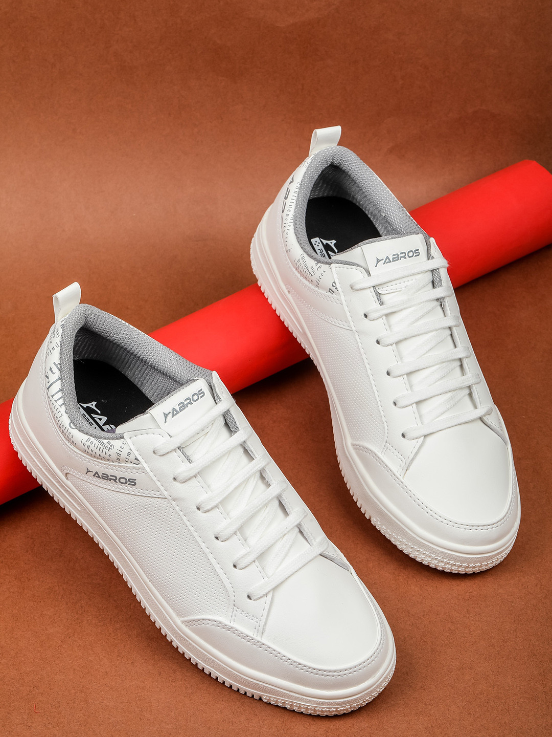 

ABROS Men Techno-4 Smart Causal Sneaker Shoes, White