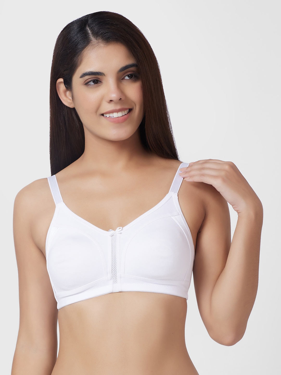 

Candyskin Non-Padded Non-Wired Dry-Fit Everyday Bra, White