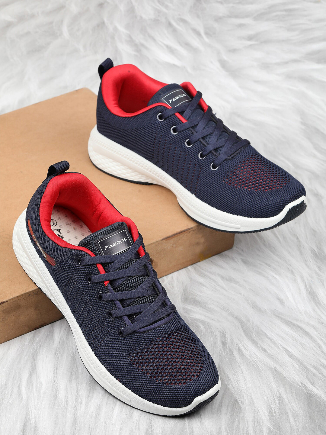 

ABROS Men Mesh Running Shoes, Navy blue