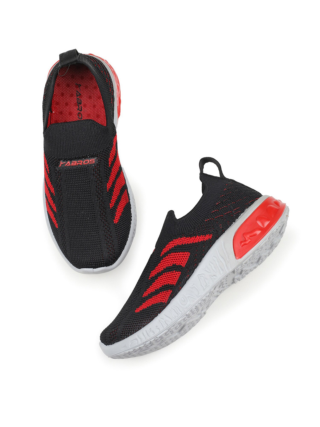

ABROS Boys Mesh Walking Shoes, Black
