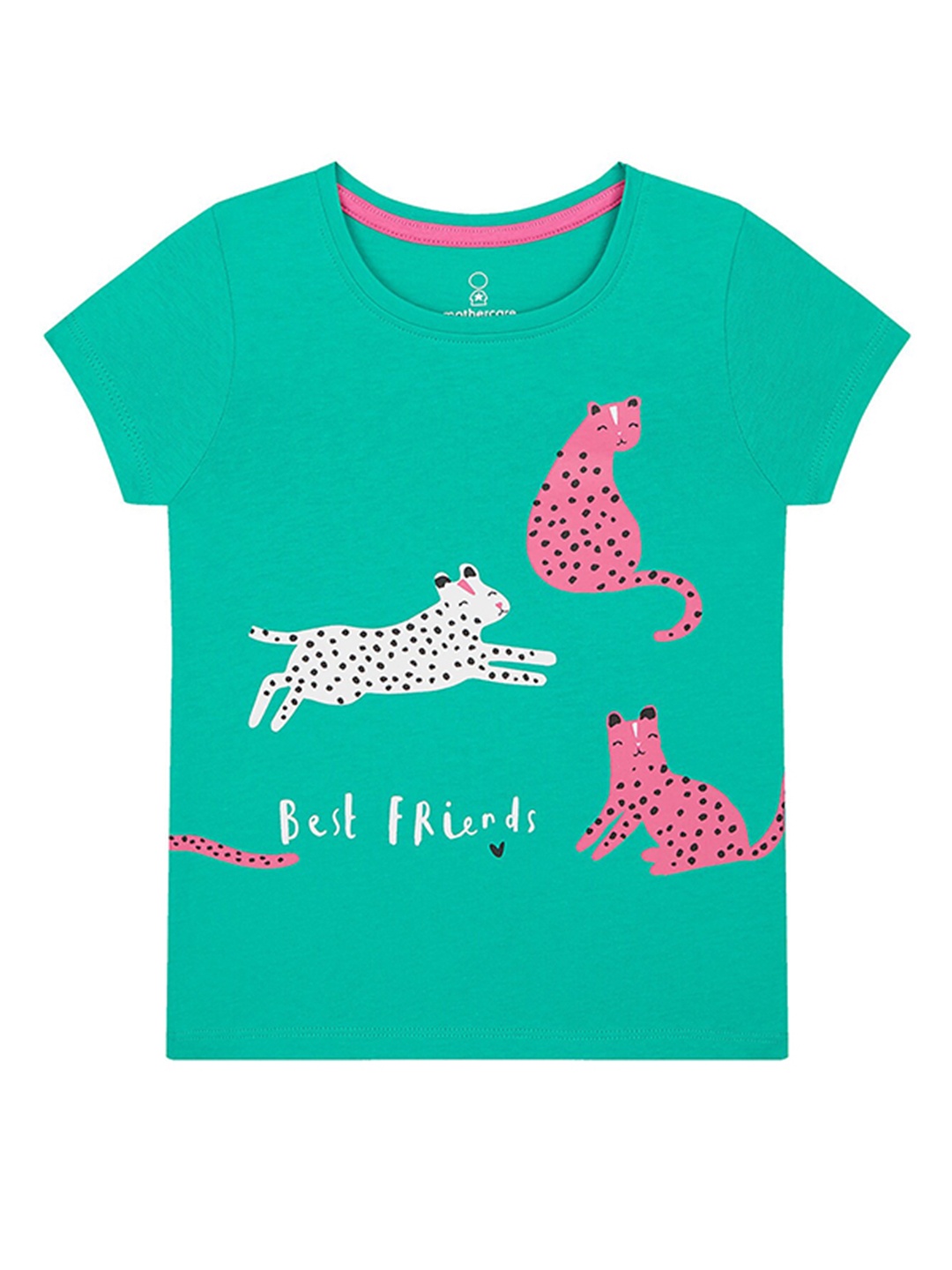 

mothercare Girls Printed T-shirt, Green