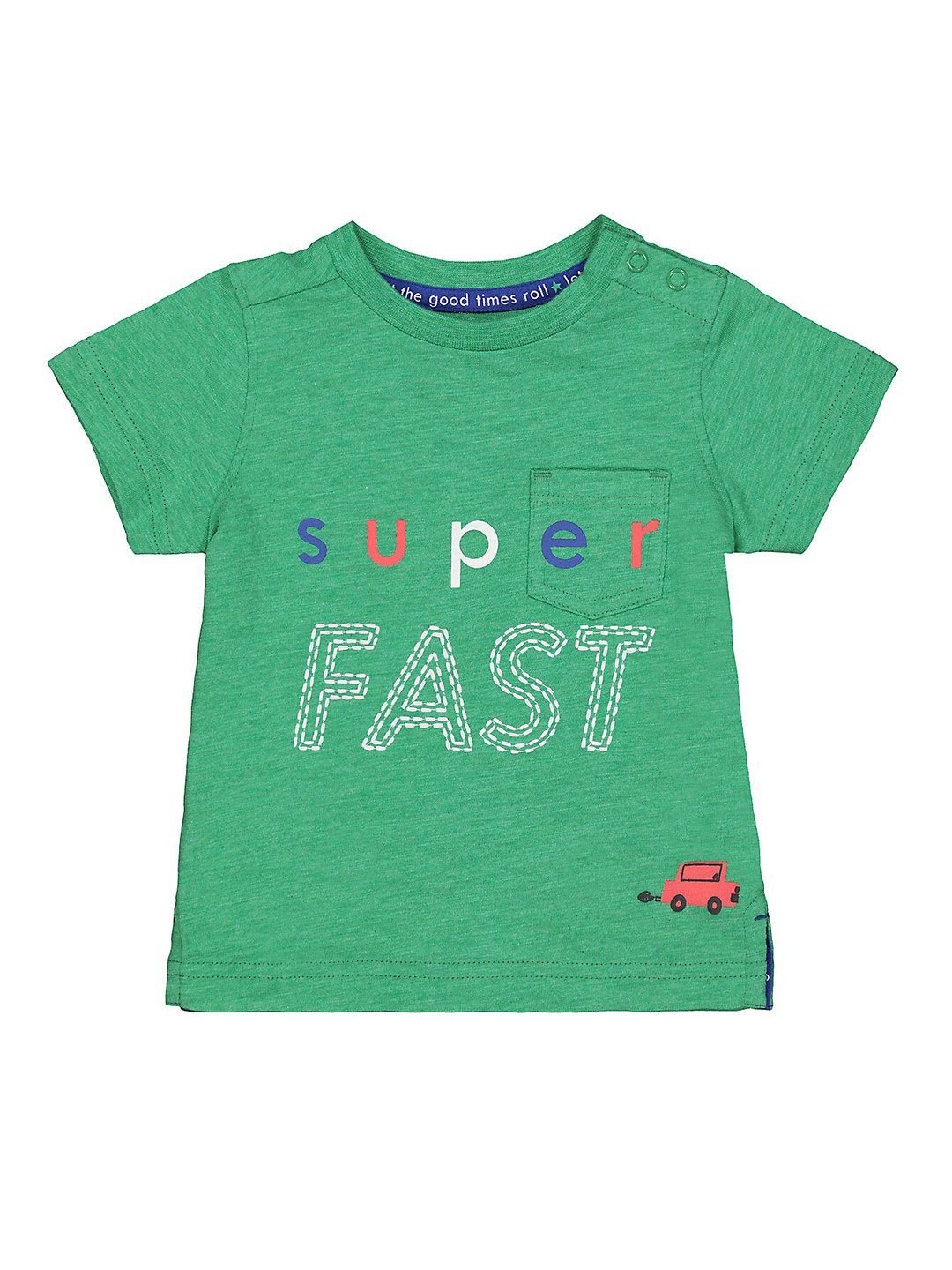 

mothercare Boys Typography Printed T-shirt, Green