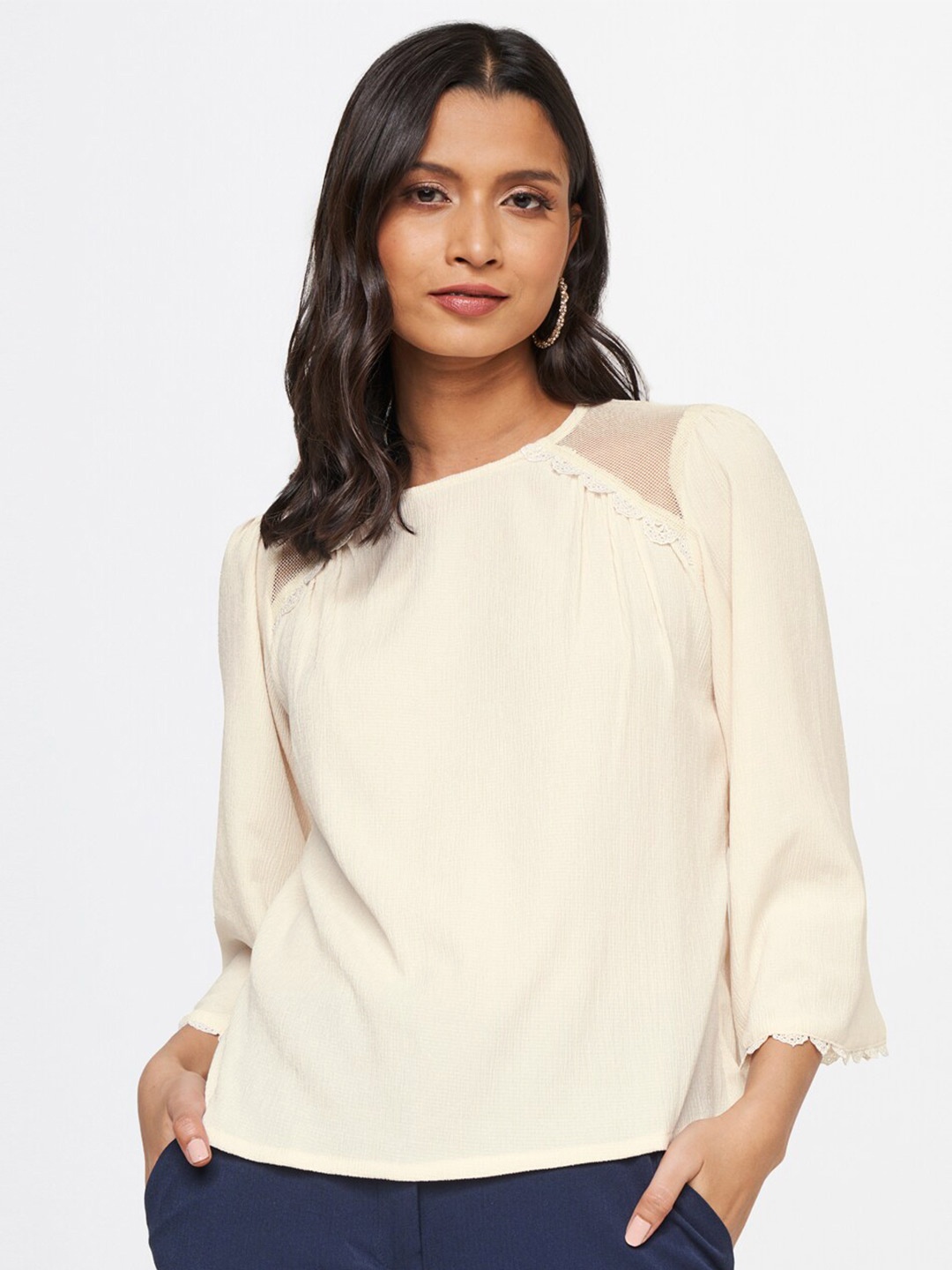 

AND Styled Back Top, Off white