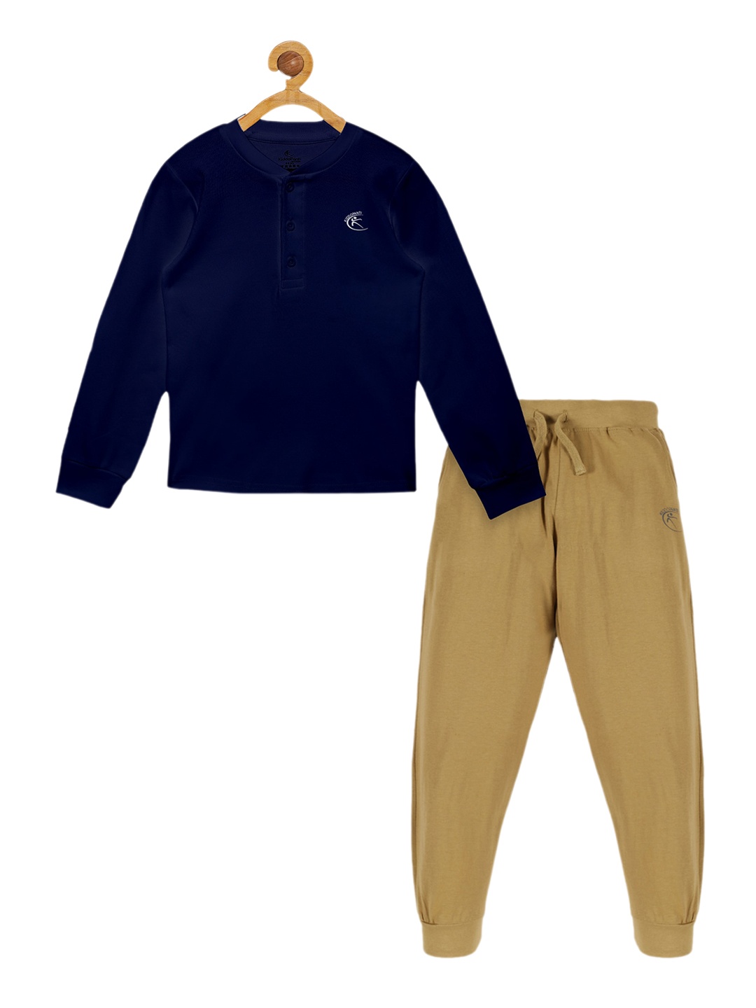 

KiddoPanti Kids Pure Cotton Tracksuits, Navy blue