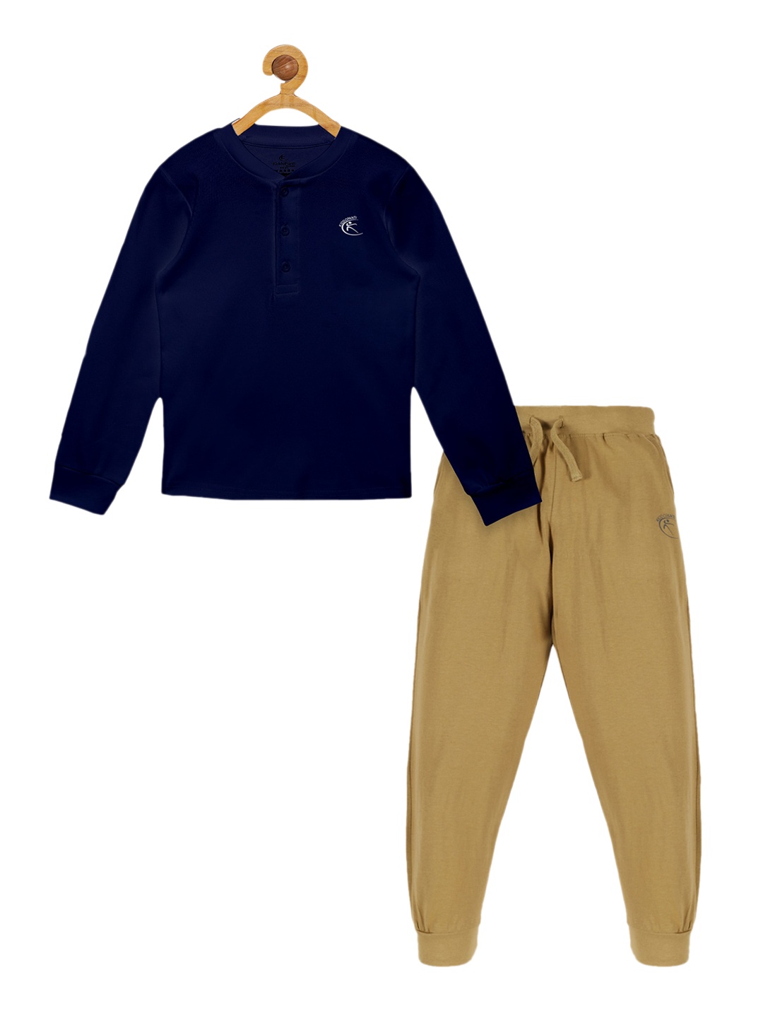 

KiddoPanti Kids Pure Cotton Tracksuits, Navy blue