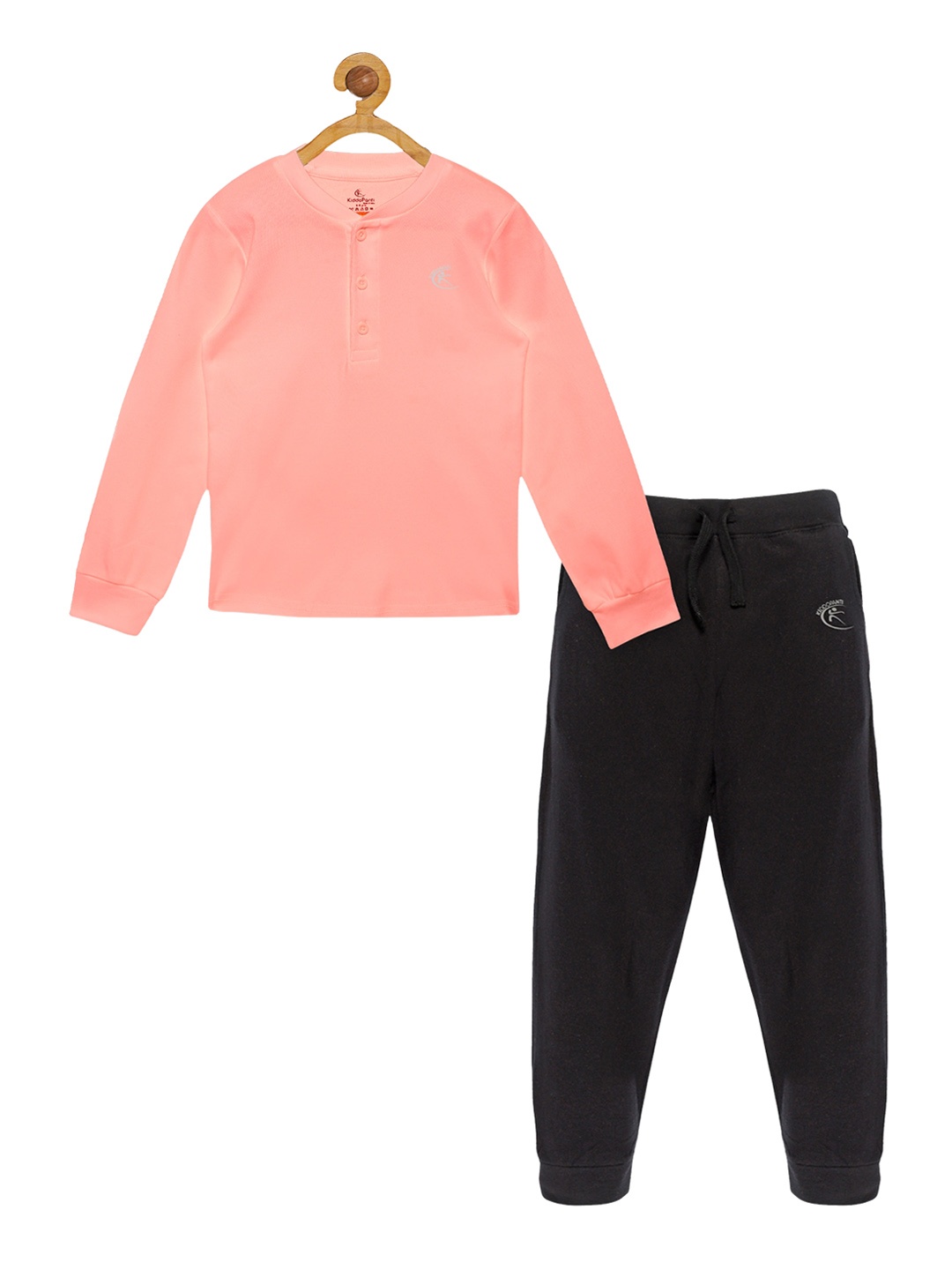 

KiddoPanti Kids Pure Cotton Tracksuits, Pink