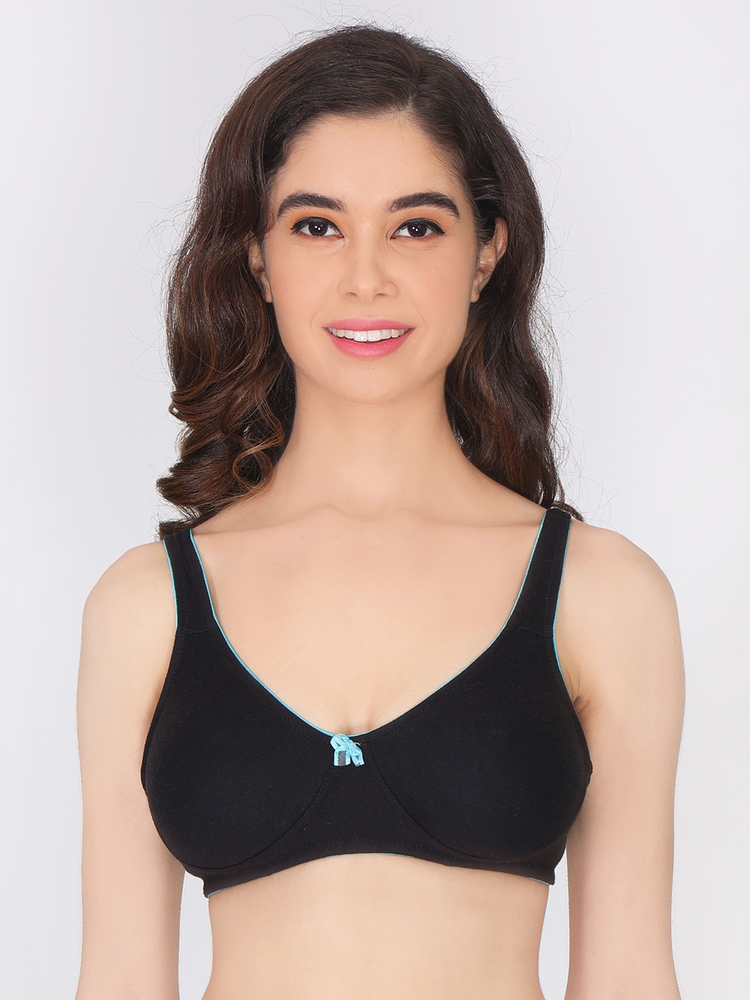 

Innocence Non Padded Super Support Bra, Black