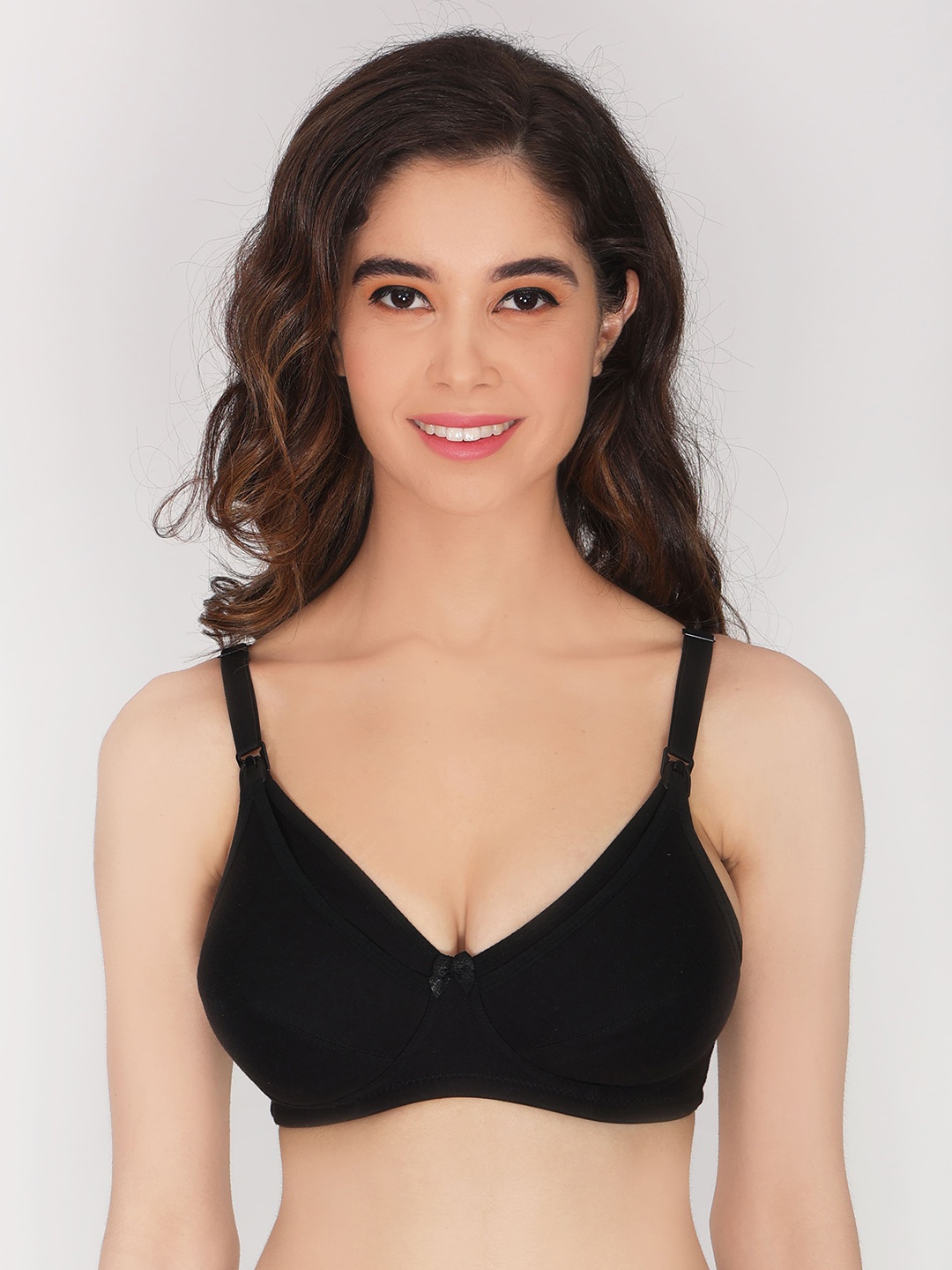 

Innocence Women Non Padded Non Wired Maternity Bra, Black