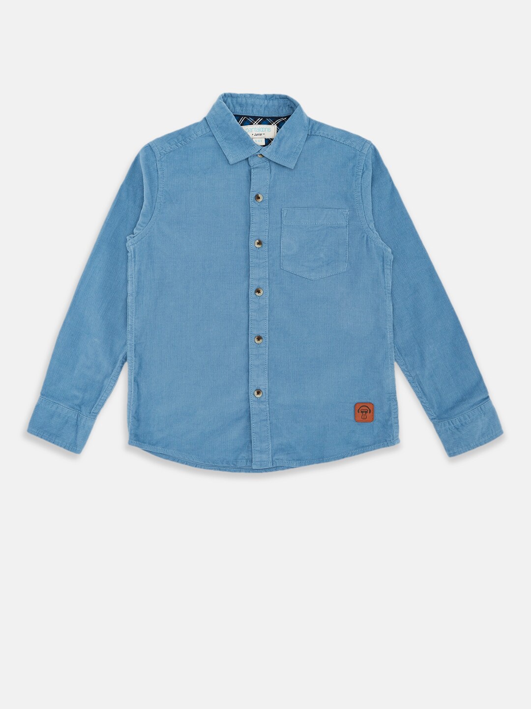 

Pantaloons Junior Boys Cotton Casual Shirt, Blue