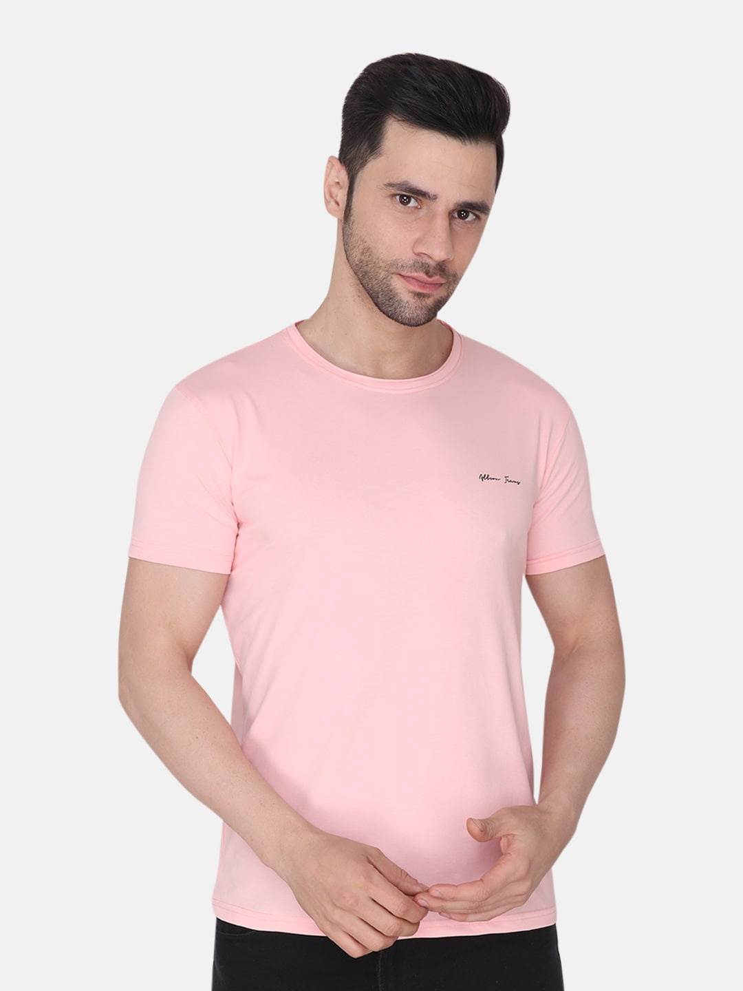 

Steele Men Pure Cotton T-shirt, Pink