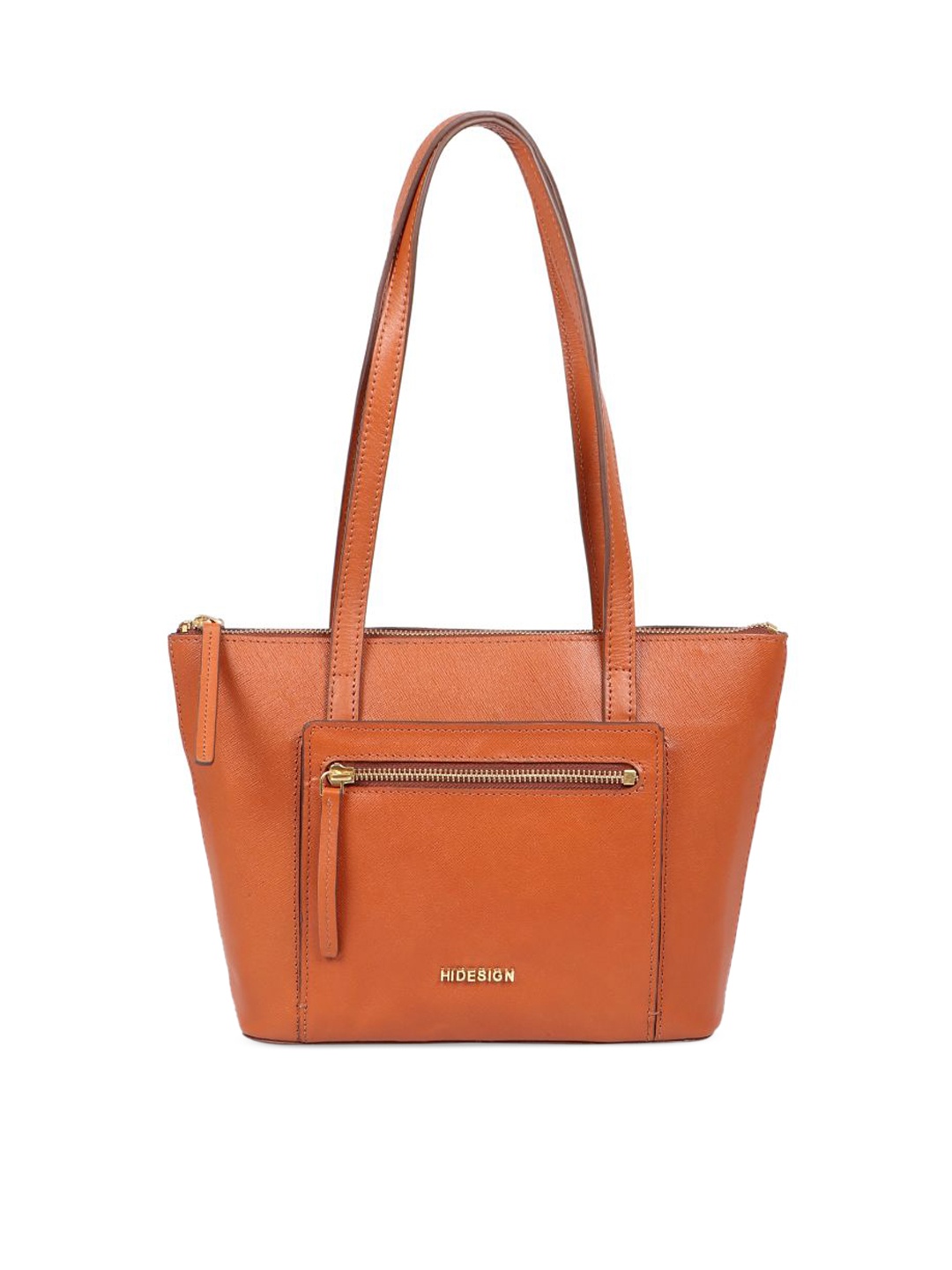 

Hidesign Women Leather Structured Shoulder Bag, Orange