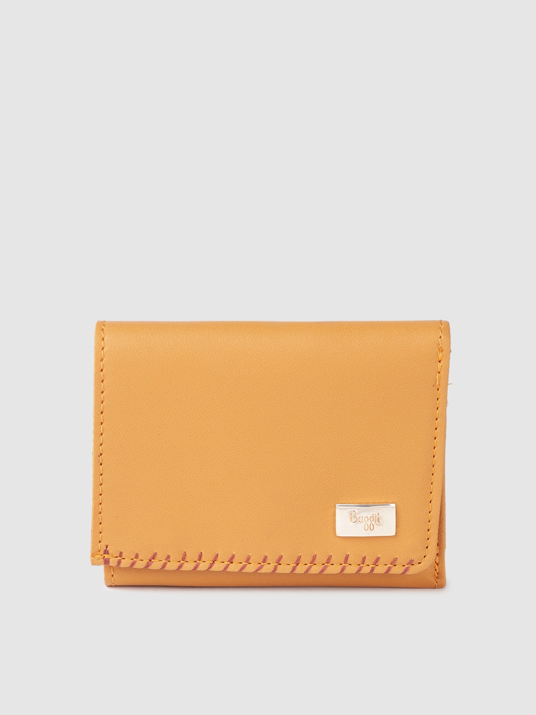 

Baggit Women Three Fold Wallet, Mustard